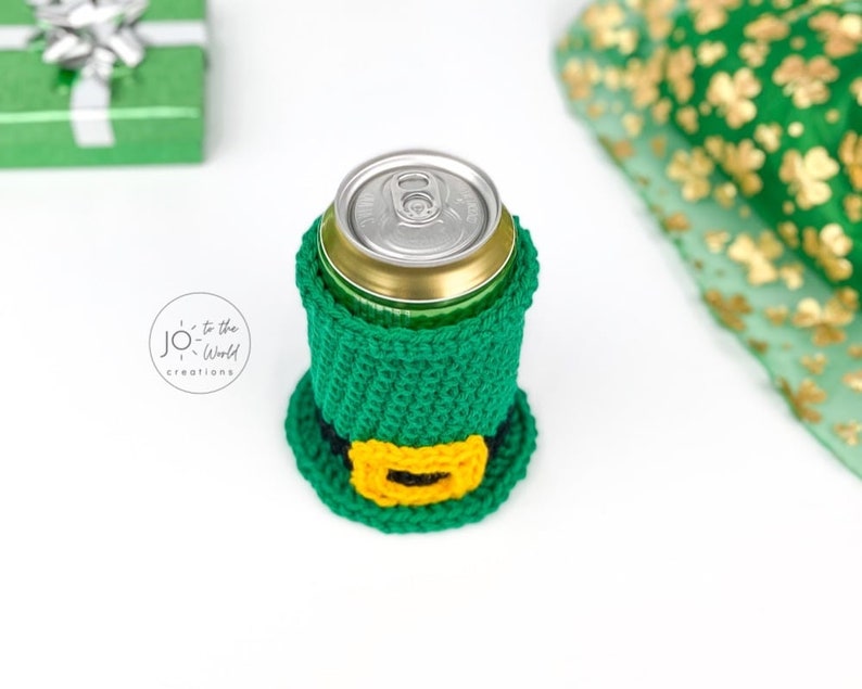 St. Patrick's Day Can Cozy Crochet Pattern image 5