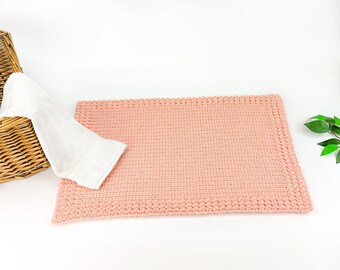 Crochet Bath Mat Pattern | Crochet Mat | Crochet Rug | Crochet Bathmat Pattern