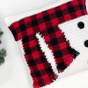 Snowman Pillow Crochet Pattern