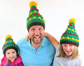 Crochet Christmas Tree Hat Pattern