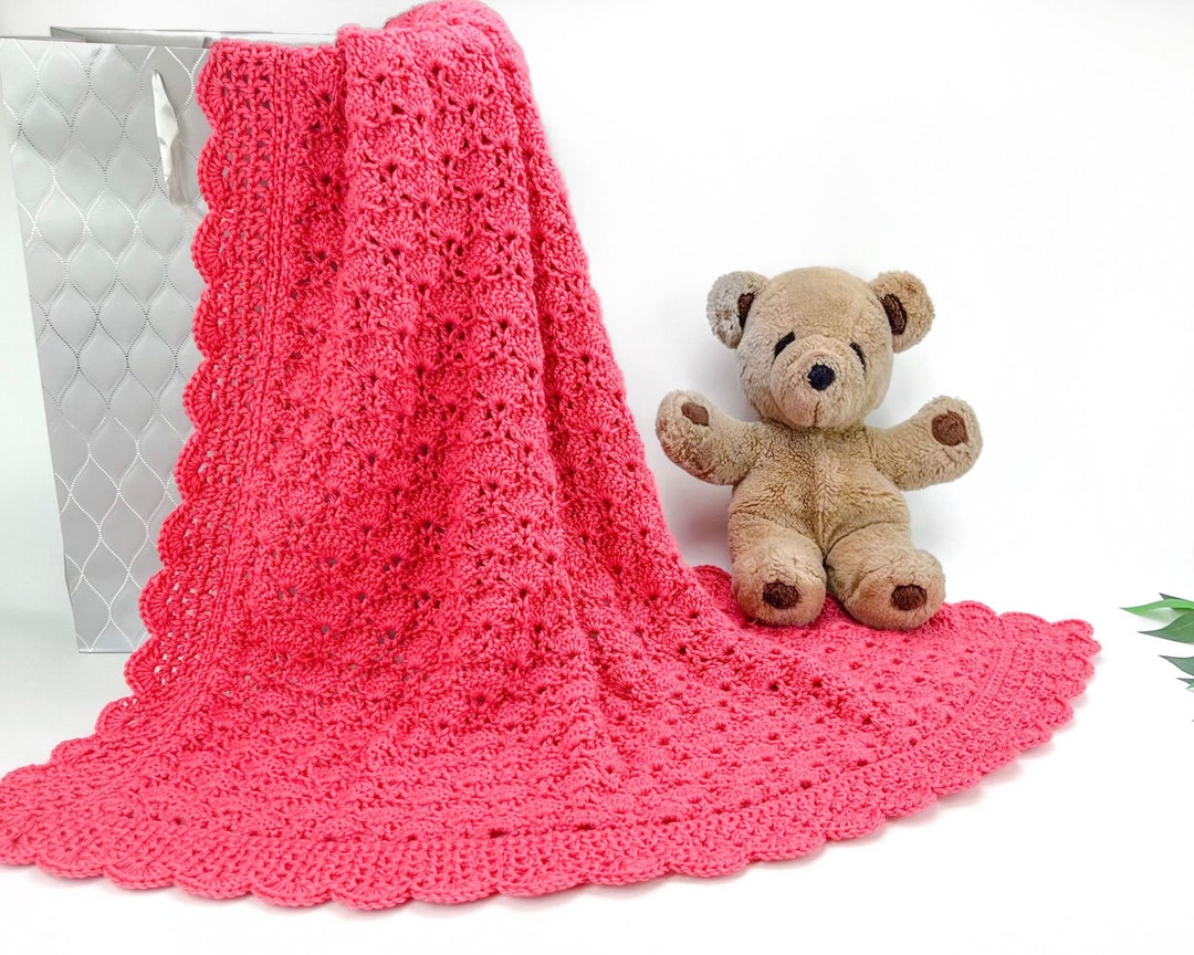 Lacy Baby Blanket Crochet Pattern Christening Blanket Heirloom Blanket