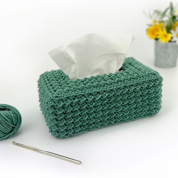 Crochet Tissue Box Cover | Easy Tissue Box Cover Crochet Pattern