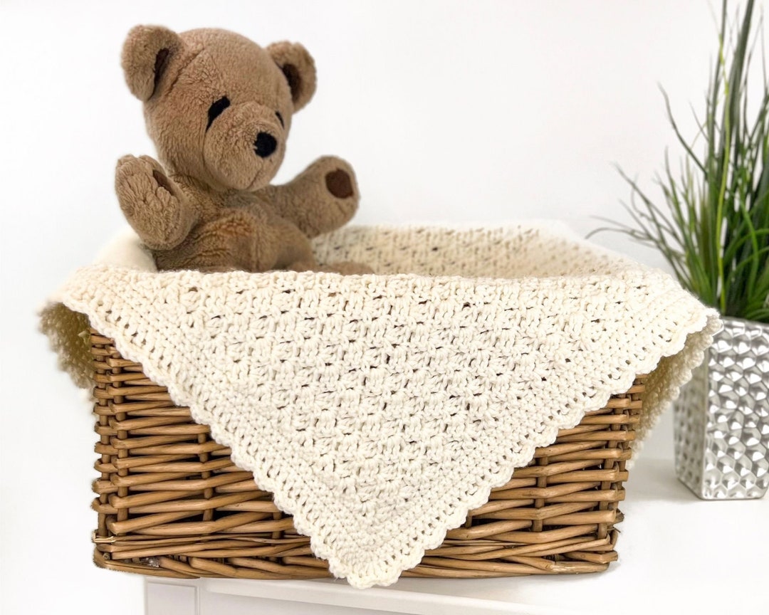 Classic Baby Blanket Crochet Pattern Etsy