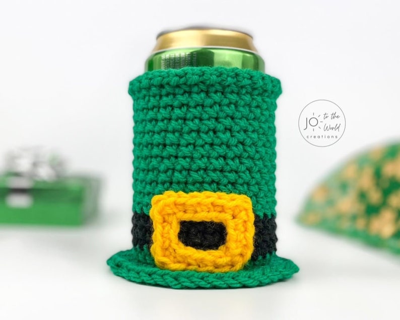 St. Patrick's Day Can Cozy Crochet Pattern image 3