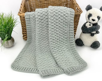 Cozy Cuddles Baby Blanket Crochet Pattern | Unique Shell Stitch | Modern Crochet Blanket | Unisex Crochet Baby Blanket