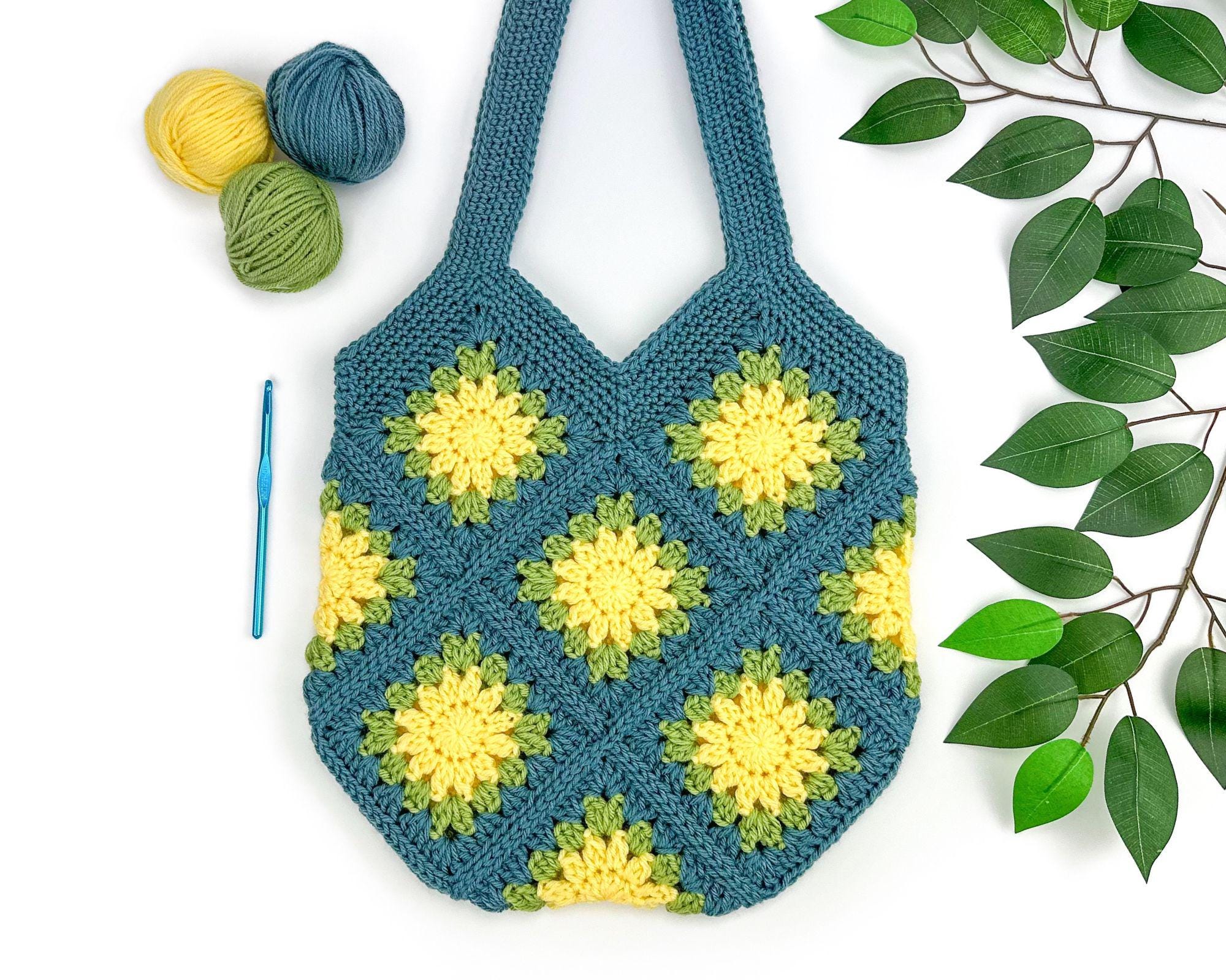 38 Sunburst Crochet Patterns for Blankets, Bags, Tops, and Home Decor 10 Sunburst Granny Square Bag Crochet Pattern Crochet Granny