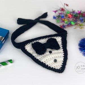 Tuxedo Dog Bandana Crochet Pattern image 6