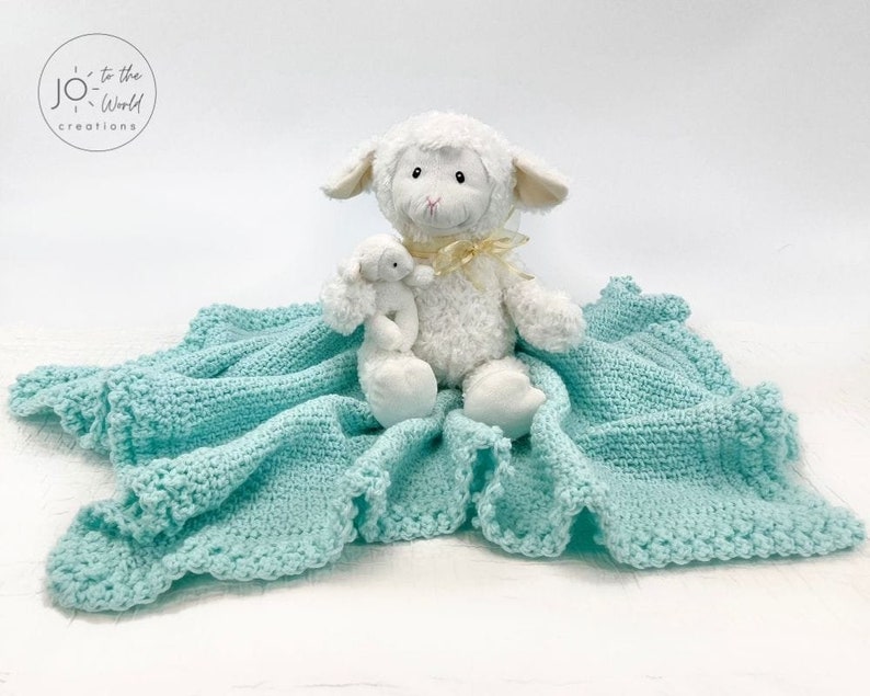 Moss Stitch Baby Blanket Crochet Pattern image 6