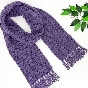 Easy Crochet Scarf Pattern with Tassels | Crochet Scarf for Women | Scarf Crochet Pattern with Tassels