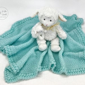 Moss Stitch Baby Blanket Crochet Pattern image 3