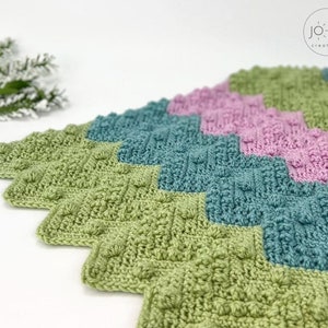 Textured Chevron Crochet Blanket Pattern Make it as a Lapghan, Afghan, Throw or Baby Blanket image 7