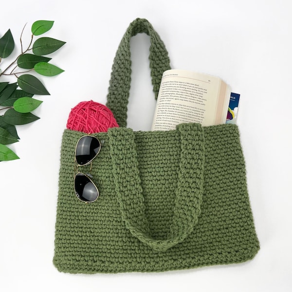 Crochet Tote Bag Pattern | Crochet Bag Pattern | Crochet Beach Bag | Crochet Market Bag Pattern