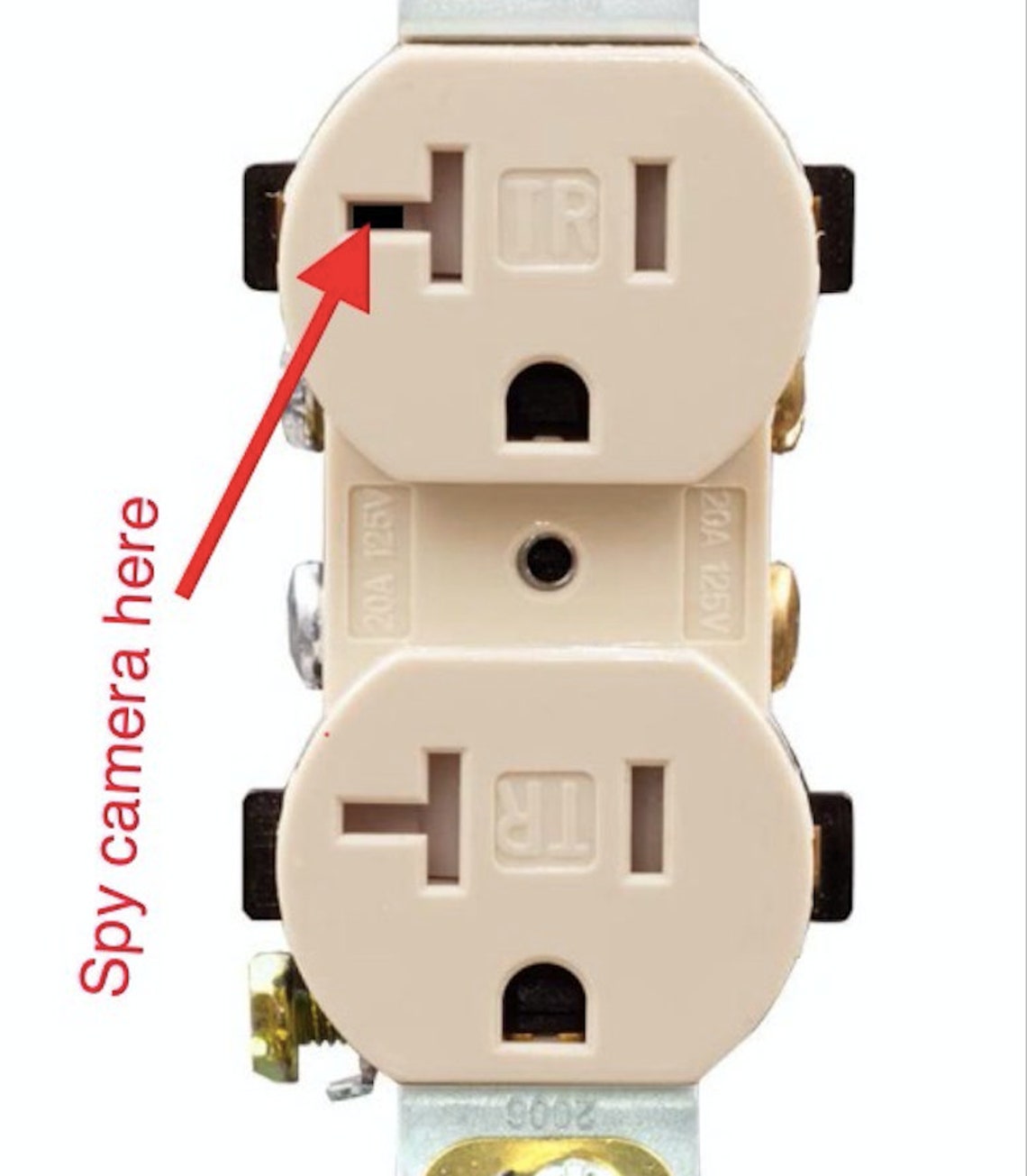 Spy Hidden Camera in AC Wall Outlet Wifi 4K 1080P Ivory Etsy