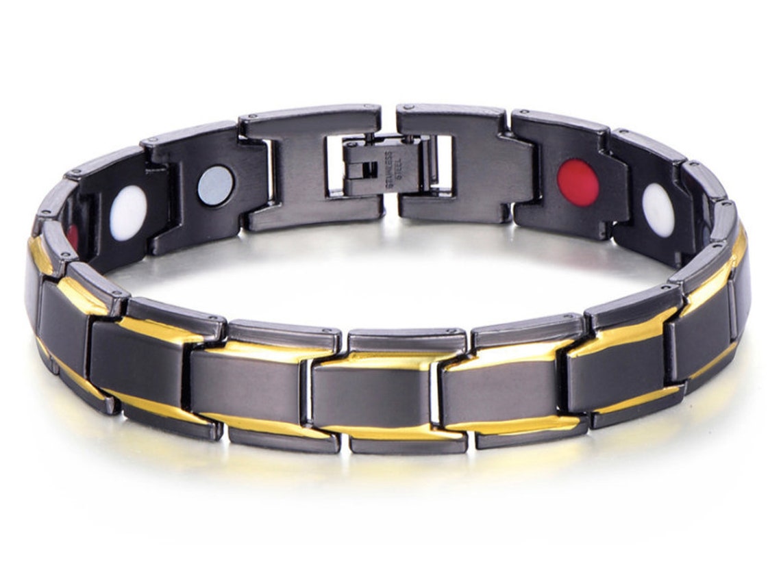 Magnetic Therapy Bracelets Double Strong Health Magnets for - Etsy