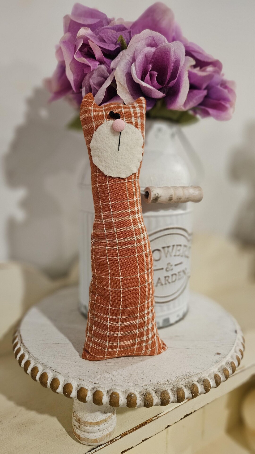 Primitive "suzie the Swanky Kitty" PDF Pattern, Machine and Hand Sewing