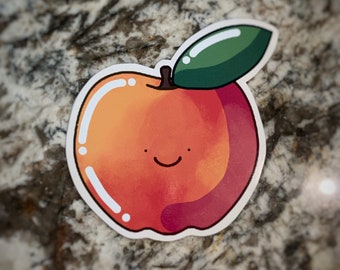 Cute Vinyl Apple Sticker, Fruit Sticker, Apple Sticker