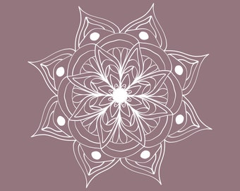 Dusty Rose Mandala
