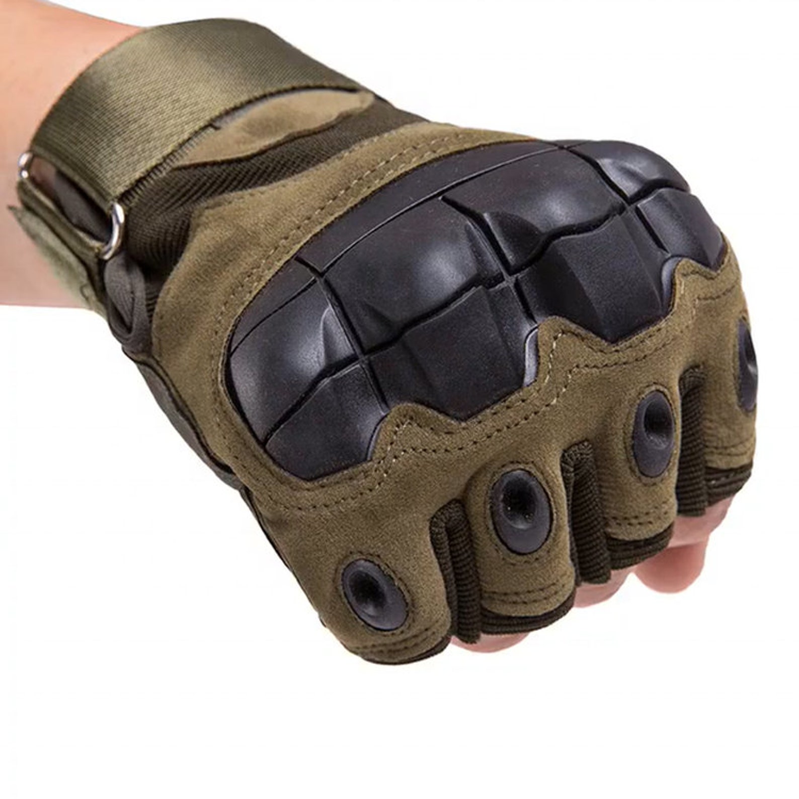Tactical Hard Knuckle Half Finger GlovesArmy Military Airsoft Etsy