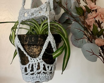 Crochet Plant Hanger | 70+ Color Options! | House Plant Hanger | Hanging Plant Basket