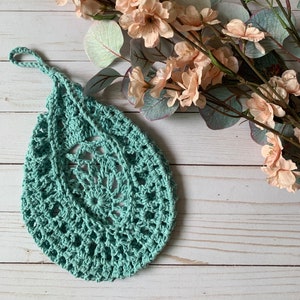 Crochet Teardrop Basket | Crochet Hanging Basket | 70+ Color Options |Storage Basket | Planter Basket | Organizer | Hanging Bag