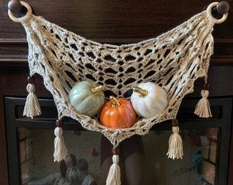 Crochet Boho Mini Hammock | 70+ Color Options!