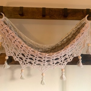 Crochet Boho Mini Hammock 70 Color Options image 4