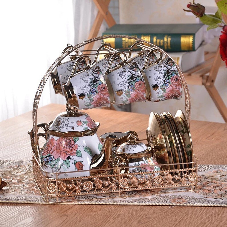 Tea Set With Teapot Teapot Set Tea Lovers Gift Set Gift Etsy