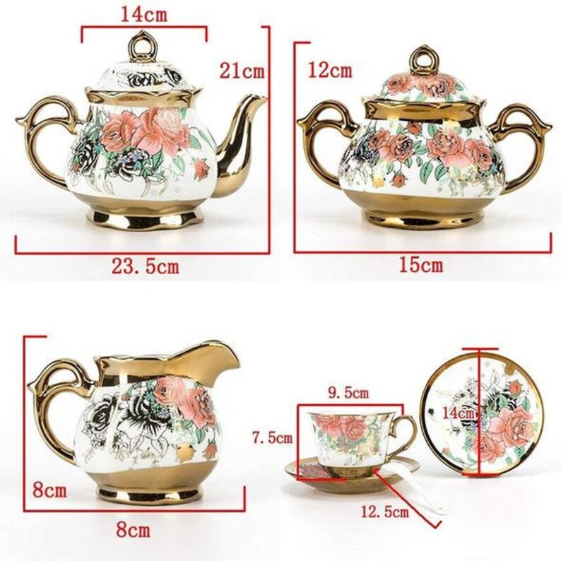 Tea Set With Teapot Teapot Set Tea Lovers Gift Set Gift Etsy Australia