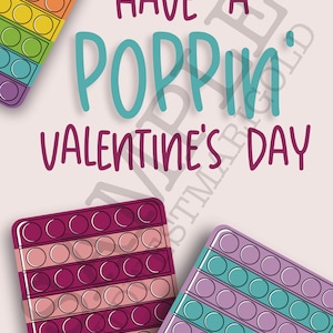 Poppin’ Valentine // Pop-it Valentine’s Day Printable
