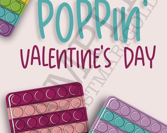 Poppin’ Valentine // Pop-it Valentine’s Day Printable