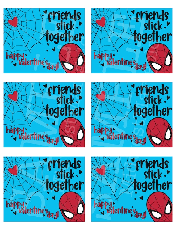 Printable Spider Man Card Free Valentines Day Card Printables