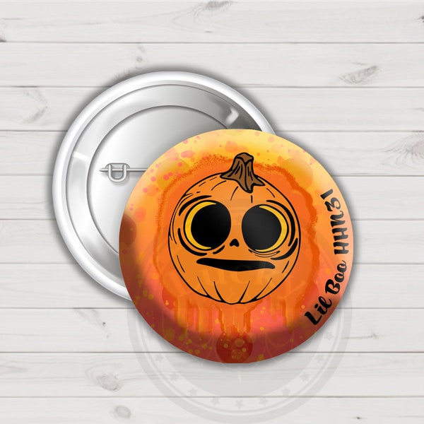 Mignon HHN Halloween Lil Boo Button, bouton citrouille, bouton boo, bouton HHN, bouton halloween, bouton lil boo, bouton citrouille mignon