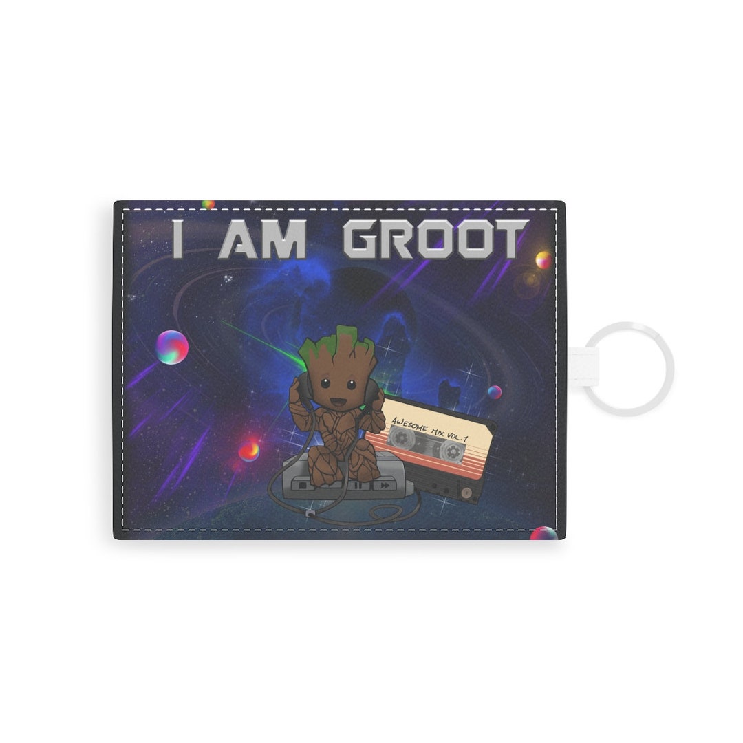 Groot Card Neon Groot I Am Groot Guradians of the Galaxy Card Holder - Etsy