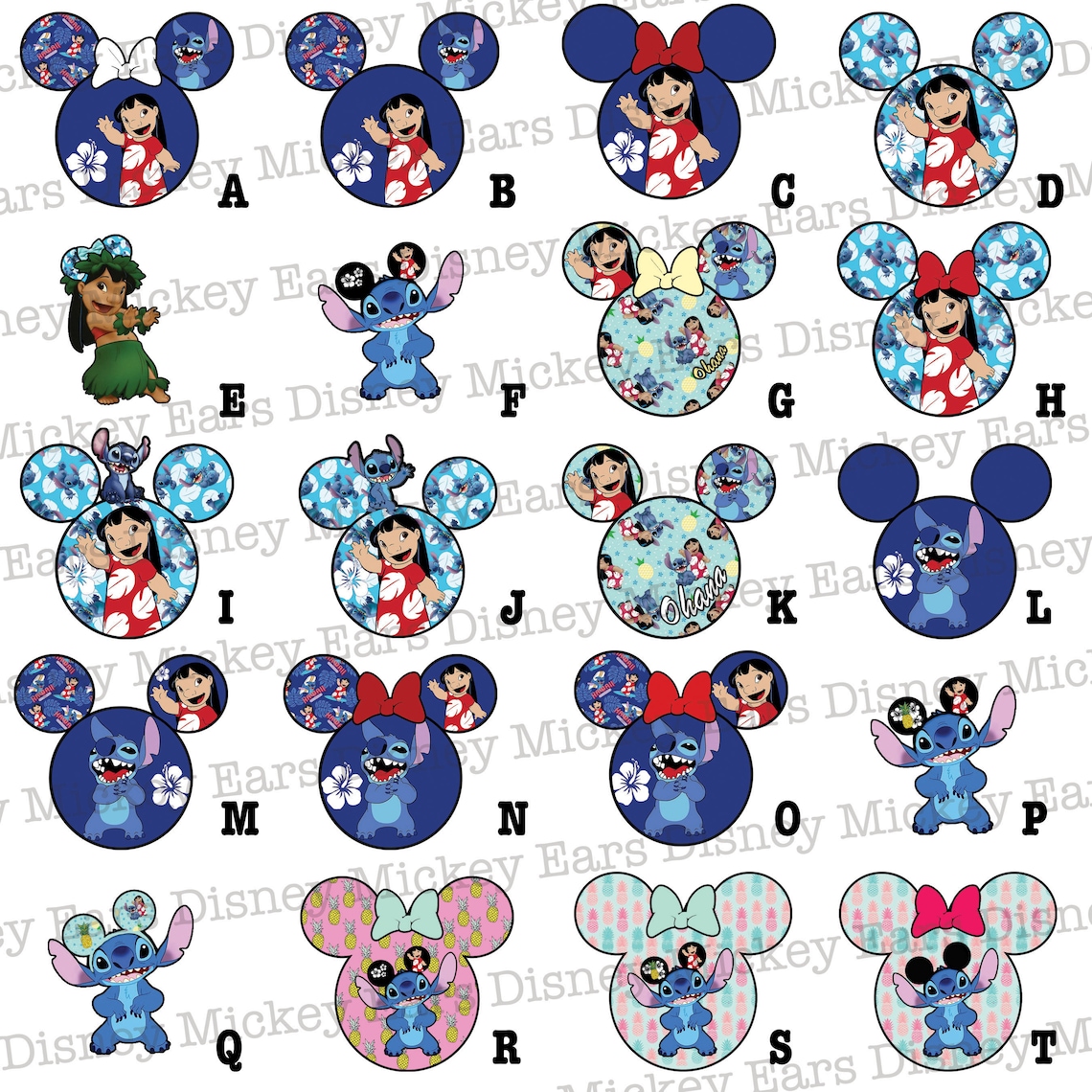 disney stitch iron on transfer