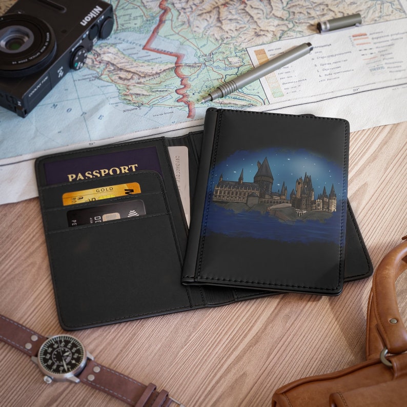 Wizard Castle Night Sky Stars Passport Cover image 2