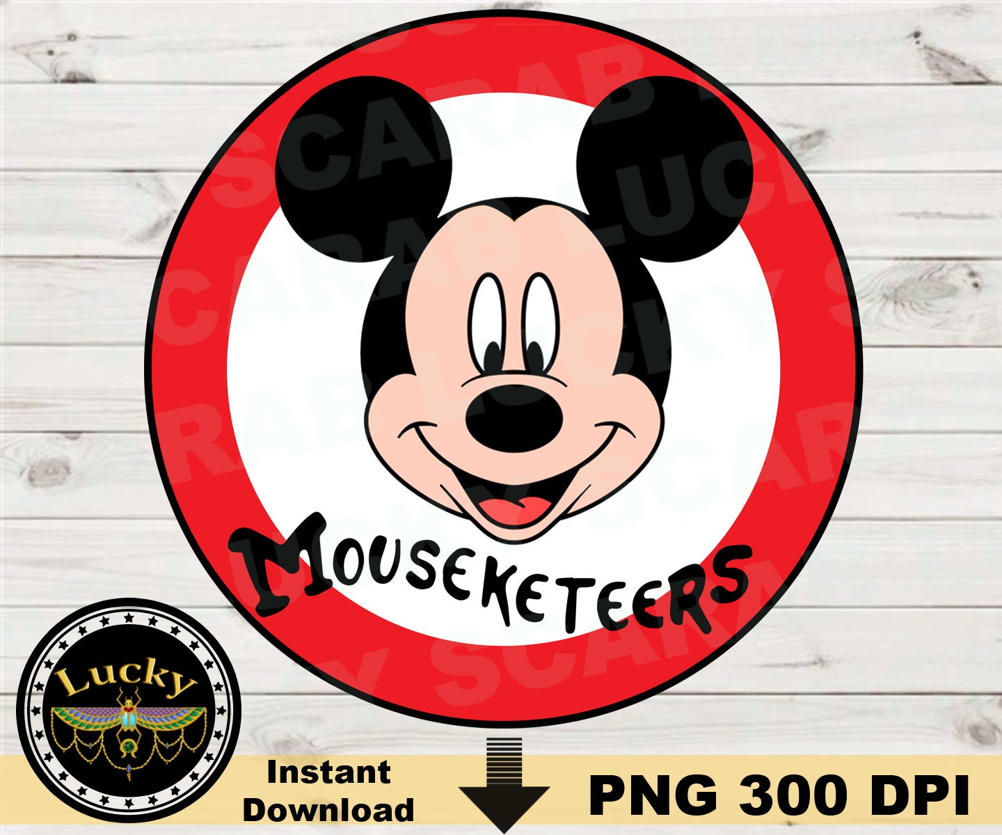 Mickey Mouse Inspired Iron on Patch, Large Mickey Mouse Inspired