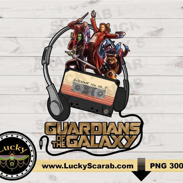 Neon Guardians of the Galaxy Mix Tape Space Digital Download, volume 1, volume 2,  Groot, Rocket, Gamora, Drax, Star lord, Nebula, Yondu,