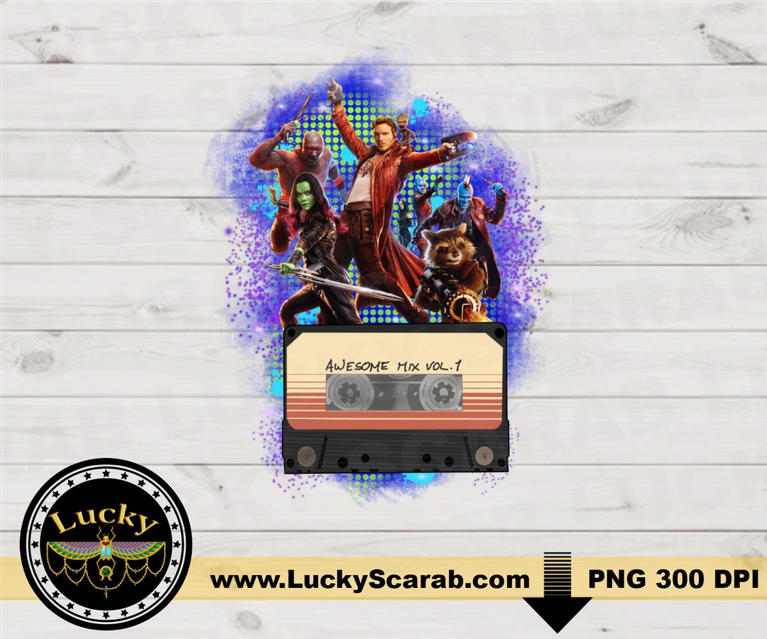 Awesome Mix Tape, Neon Guardians of the Galaxy Mix Tape Space 80s ...