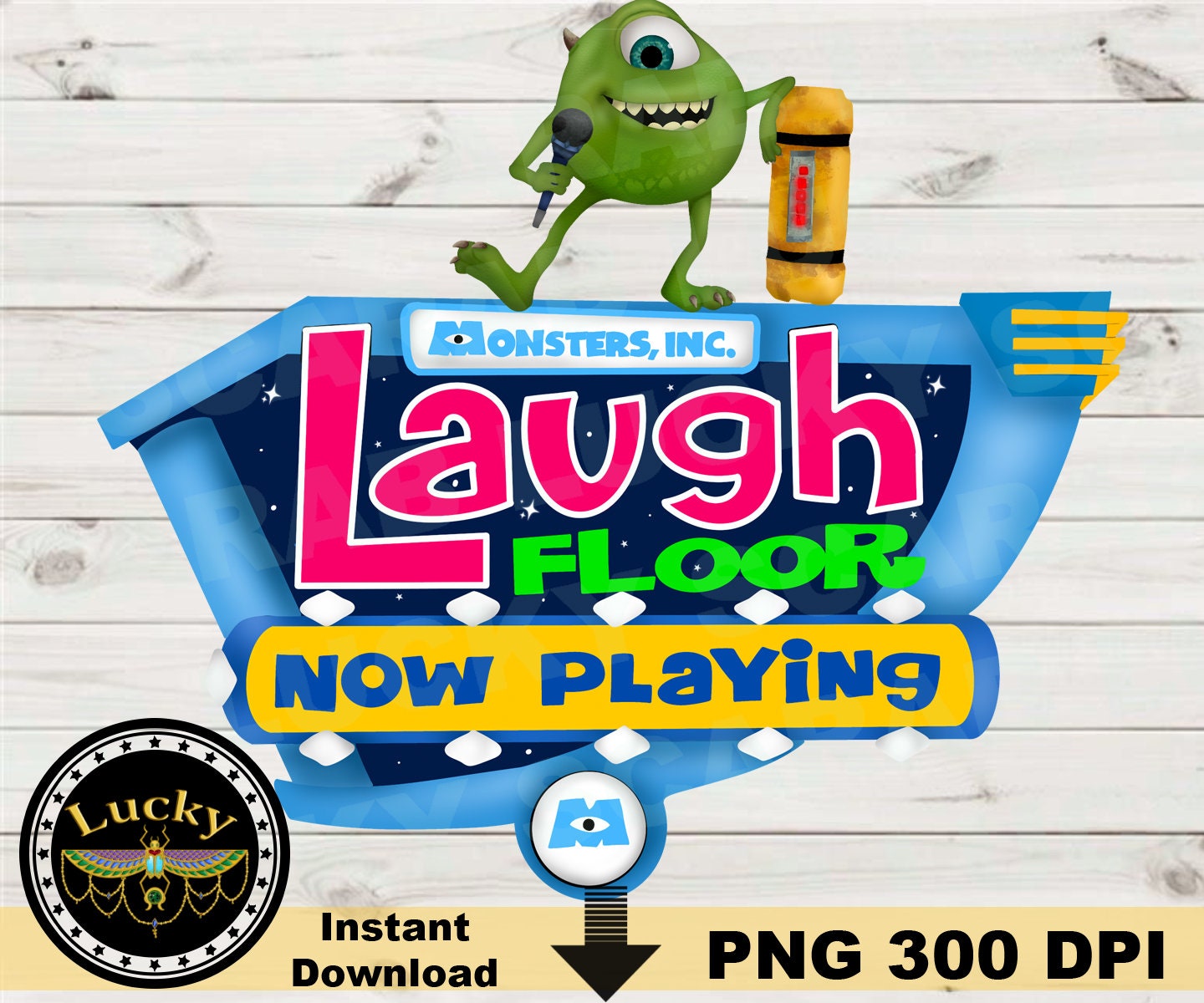 SVG DIGITAL FILE monsters Inc. Laugh Floor -  Finland