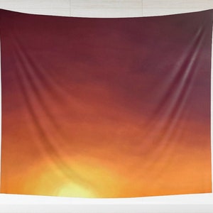 Red Sunset Tapestry - Red Sunset Wall Tapestry - Red Sunset Wall Hanging - Red Sunset Wall Decor - Red Sunset Wall Art - Red Sunset Decor