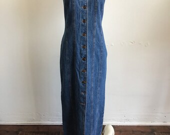 vintage jean dress