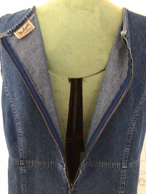 Woolrich maxi jean dress. Metal zipper, back slit… - image 7