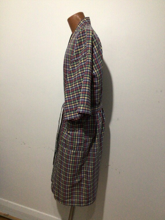 Vintage man’s wraparound robe, housecoat, Serge S… - image 4