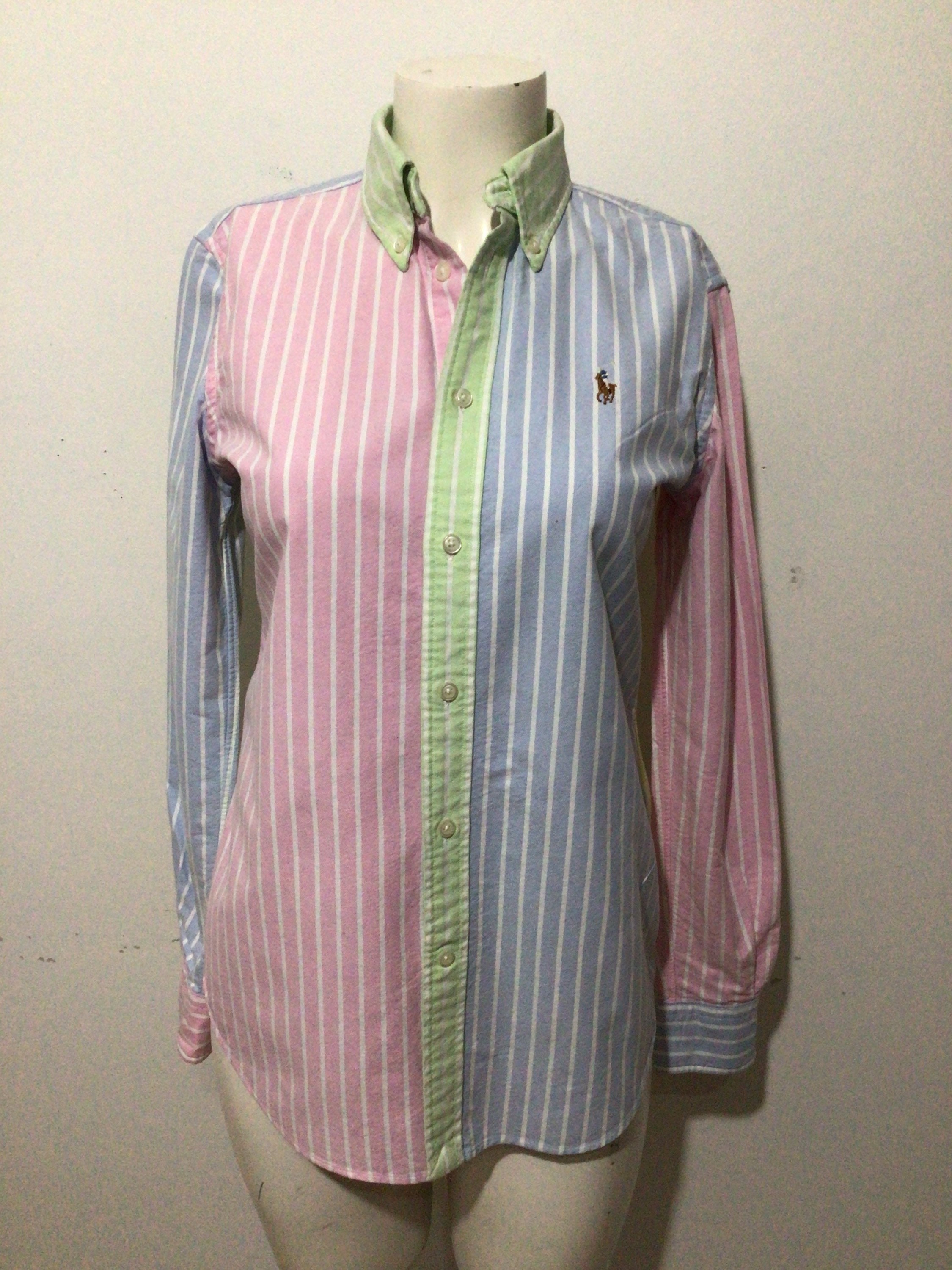 Vintage Ralph Lauren Cotton Shirt. Pastel Stripes Color - Etsy New Zealand