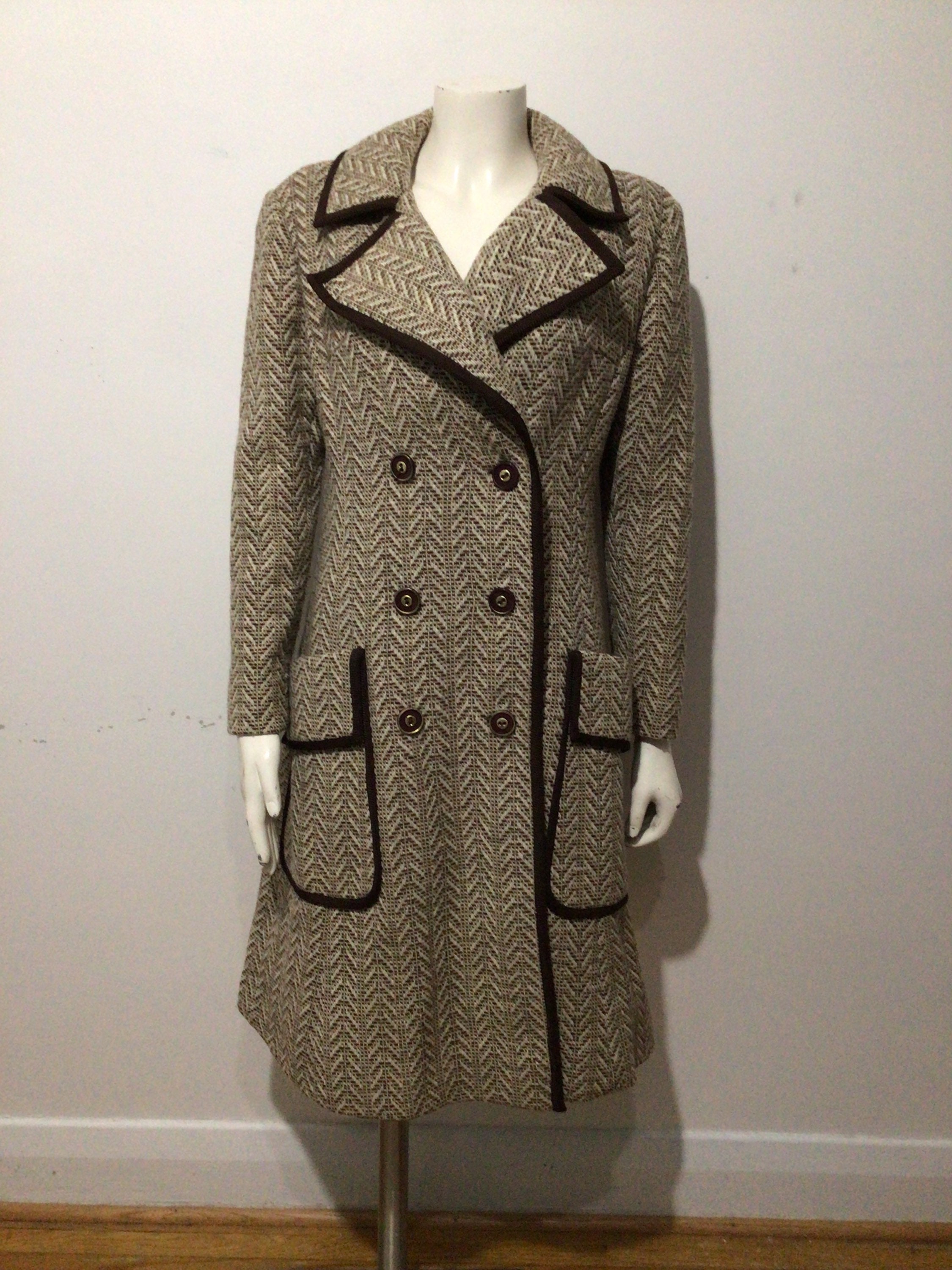 Petite tweed shop coat