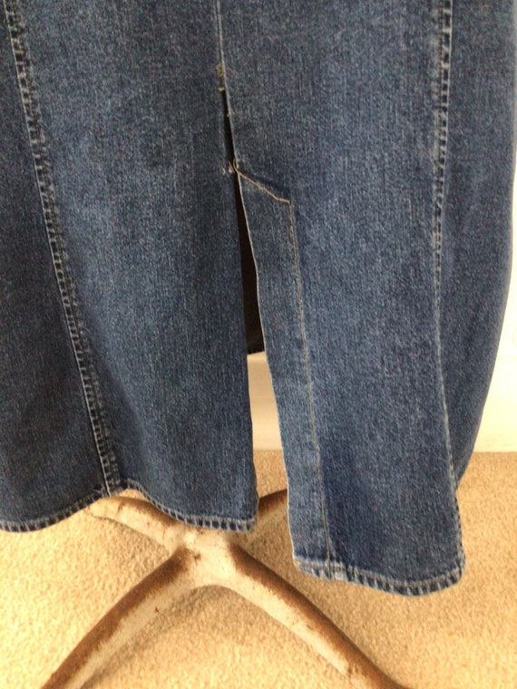 Woolrich maxi jean dress. Metal zipper, back slit… - image 5