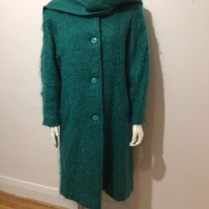Hooded open front lamb wool coat cheap