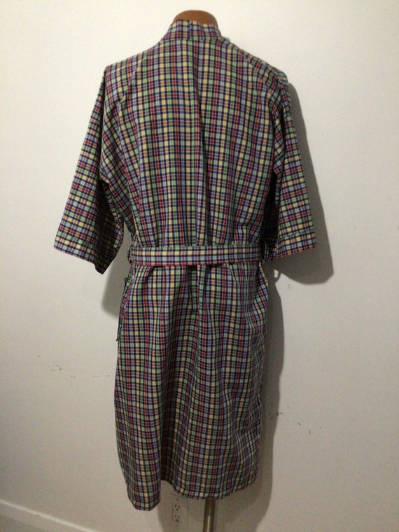 Vintage man’s wraparound robe, housecoat, Serge S… - image 5