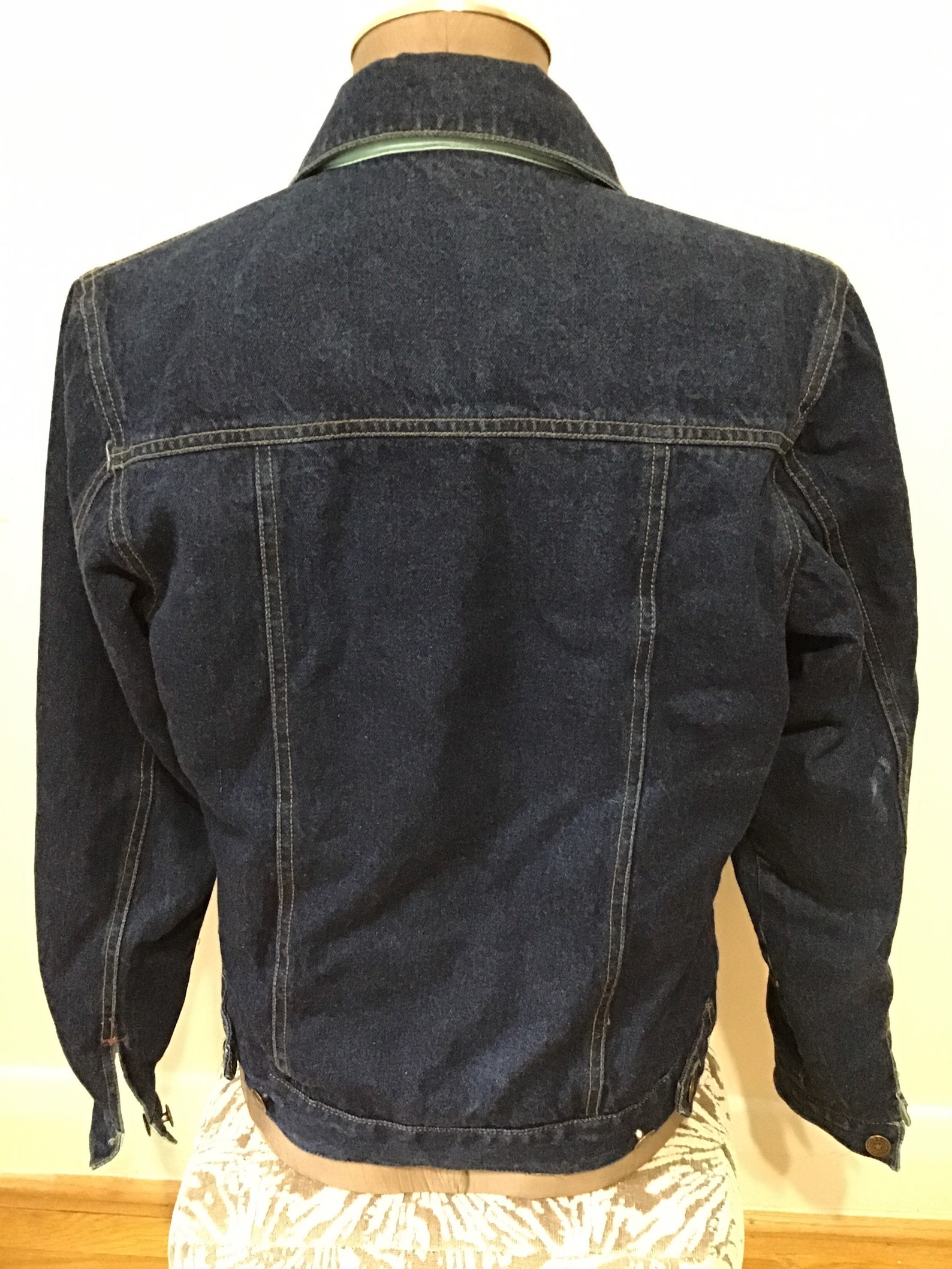 Reversible Denim Jacket Light Blue Nylon. Sargent Pepper Etsy