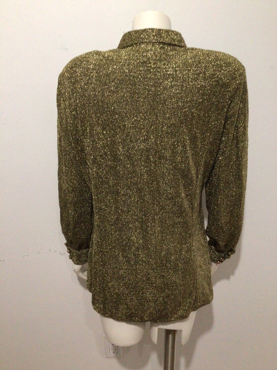 Gold Shimmering Metallic Blouse main image 0